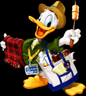 Donald Duck Selling Things