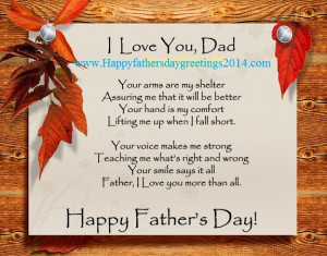 Fathers day poems - Happyfathersdaygreetings2014