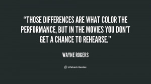 Those differences are what color the performance, but in the movies ...