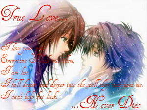 Anime Love Quotes Wallpaper