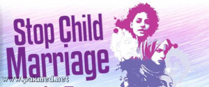 Child marriages compromise girls development