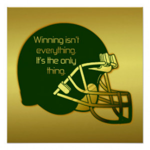 Winning Football Quotes Football quote in green: