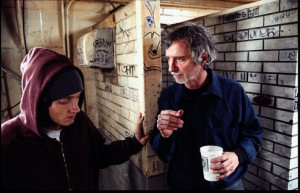 Curtis Hanson and Eminem in 8 Mile (2002)