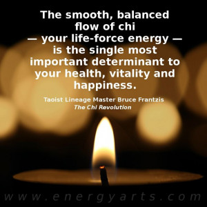 The smooth, balanced flow of chi — your life-force energy — is ...
