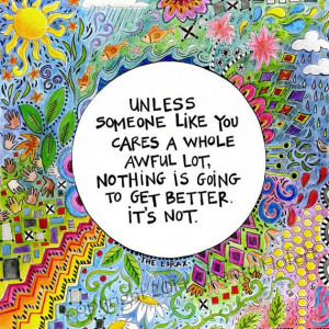 Quote from The Lorax Dr Seuss Quote Colorful Art by chARiTyelise
