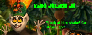 ... away anyway i m doing great being king has it s advantages king julien