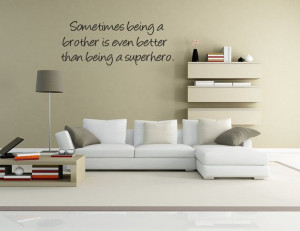 Brothers Superhero Wall Quote Decor Wall Decal by walldecalquotes, $21 ...