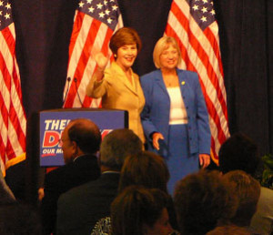 First Lady Laura Bush and Congresswoman Thelma Drake at the Laura Bush