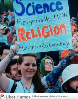 Just Something Funny: Science vs religion