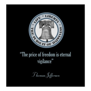 Thomas Jefferson Quote (Vigilance) Print