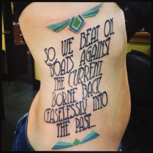 from great Gatsby by Lou Shaw, Australia | quote tattoos