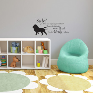 Chronicles of Narnia Aslan Safe Quote wall-decals