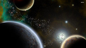 Fantasy Planet Star Galaxy Interstellar Metor