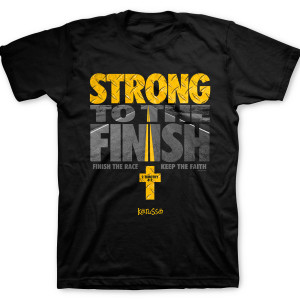 Finish The Race Strong Men's Christian Shirt