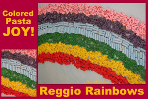 Rainbow Bulletin Board of Pasta (Created in Reggio Emilia, Italy)