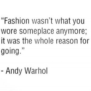 Andy Warhol fashion quotes