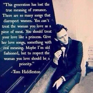 MCM #TomHiddleston #quote #romance #Lodi #TheMan