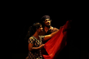 scene from the play 'Che Guevara', directed by K.A. Nandajan.
