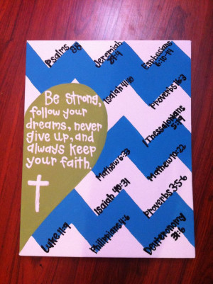 Personalized life quote & bible verse acrylic paint canvas