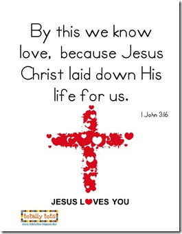 In My Heart ~ Valentine’s Day, 1 John 3:16