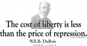 ThinkerShirts.com presents W.E.B. Dubois and his famous quote 