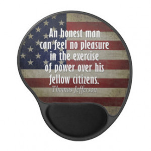 Thomas Jefferson Quote on Slavery and Power Gel Mouse Pad