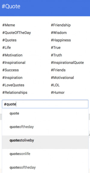Some of my favorite hashtags that work both on Twitter and Facebook:
