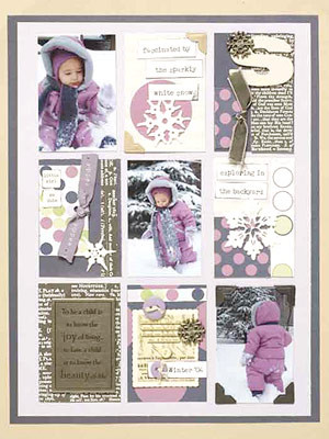sets winter for winter ideas scrapbook page snow scrapbook ideas