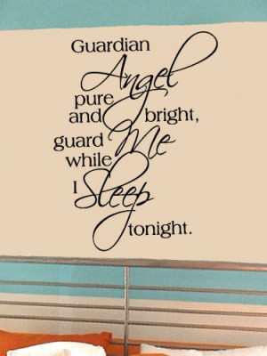 guardian_angel_pure_23x30_vinyl_lettering_wall_quotes_words_sticky_art ...