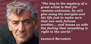 Leonard bernstein quotes 4