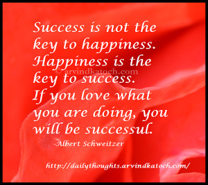 Daily Thought on Success and Happiness