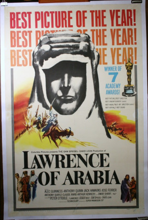 LAWRENCE OF ARABIA Original Movie Poster