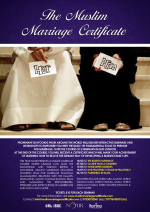 Muslim Marriage Certificate