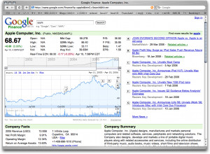 Google Finance: Stock Quotes mit Kontext