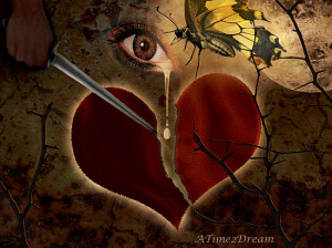Broken Hearts With Knife Broken,heart,butterfly,knife