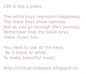 Go Back > Gallery For > Piano Quotes About Life