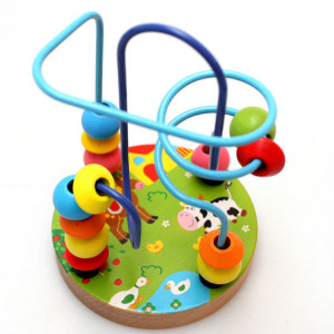Ju the Wooden Small Circle Circles the Bead Corretly Children's ...