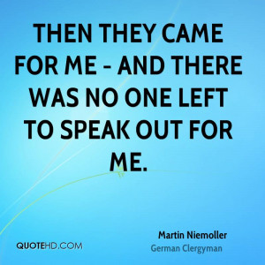 Martin Niemoller Quotes