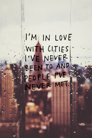cities, photography, quotes, rain, text, words
