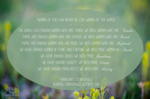 Margaret D. Nadauld Women of God quote #generalconference #lds # ...