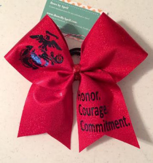 ... Originals Red Mystique Marines Honor. Courage. Commitment. Cheer Bow
