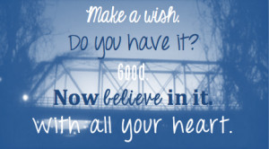 make a WISH and make it HAPPEN