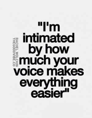 Your voice...
