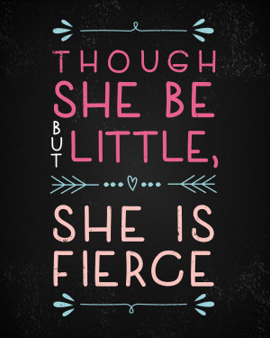 Printable: Little But Fierce
