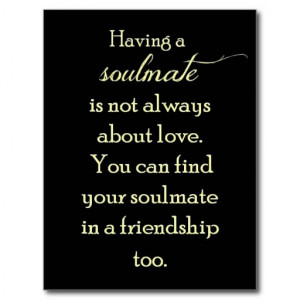 FRIENDSHIP SOULMATES QUOTE EXPRESSIONS SAYINGS TRU POST CARDS
