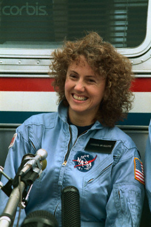 Portrait of NASA Teacher Sharon Christa McAuliffe Before Her Launch