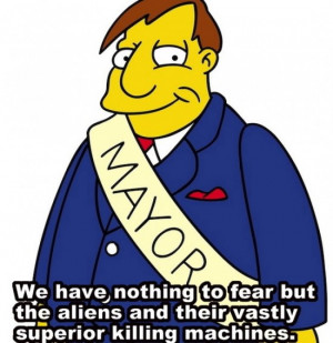 Mayor Quimby from “The Simpsons