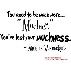 Alice in Wonderland Quotes (Wall Quote Decals)