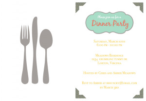 Dinner Invitation - leadership samples
