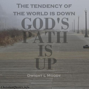 Dwight L Moody Quote - God's Path - Path along ocean